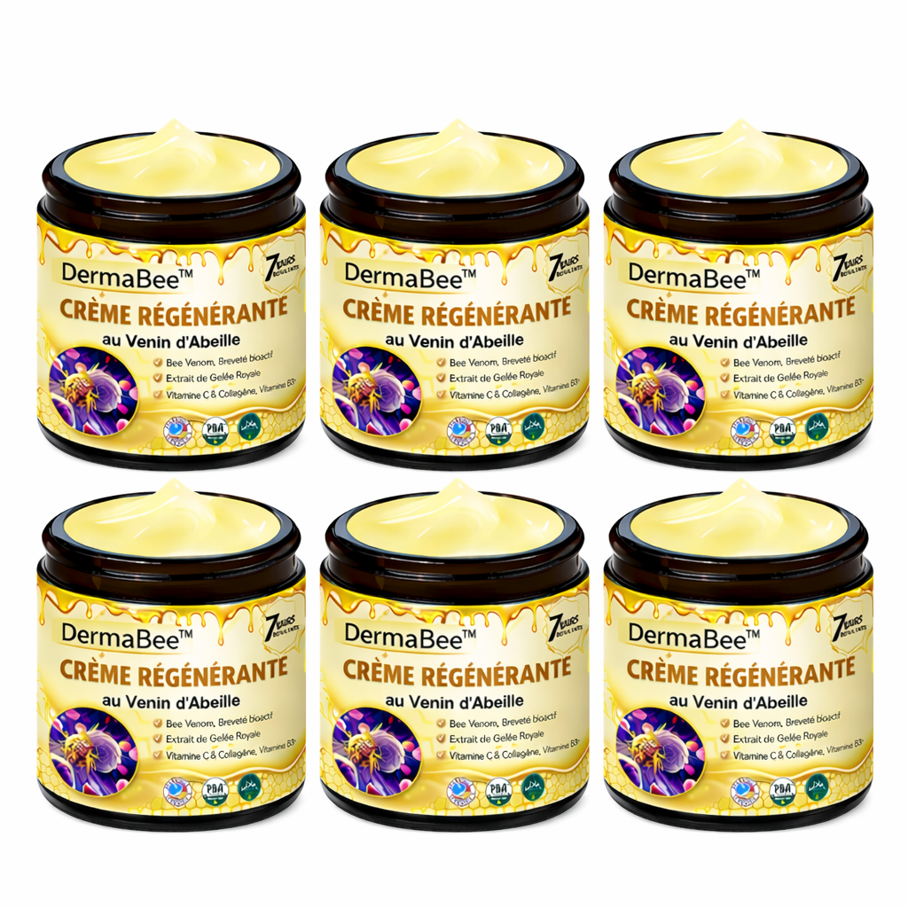 DermaBee™ Crème Régénérante au Venin d’Abeille | Effacez rides et relâchement en 3 minutes !