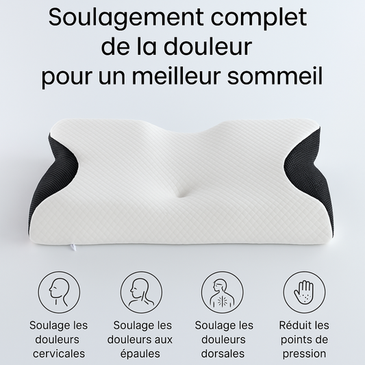 Nuvencia™ Oreiller Premium à Mémoire de Forme | Une nuit entière sans douleur