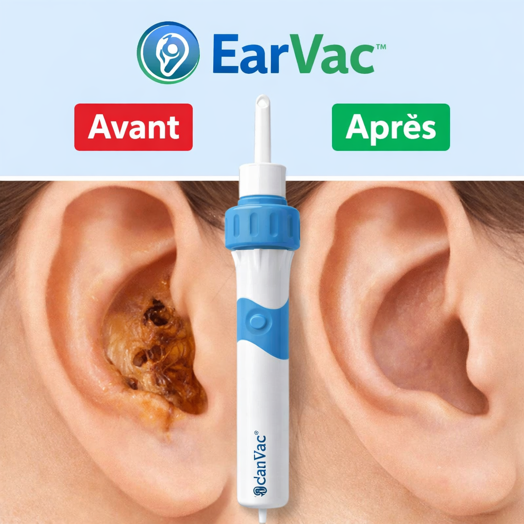 EarVac™ Aspirateur Auriculaire | Éliminez jusqu’à 95 % du cérumen en 60 secondes !