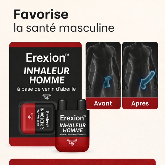 Erexion™ Inhaleur Prostate au Venin d’Abeille | Retrouvez une érection ferme et immédiate en 3 minutes !