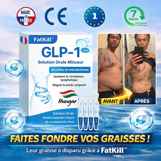 FatKill™ Liquide Oral | Éliminez 5 kg de graisse abdominale en seulement 5 jours sans effort !