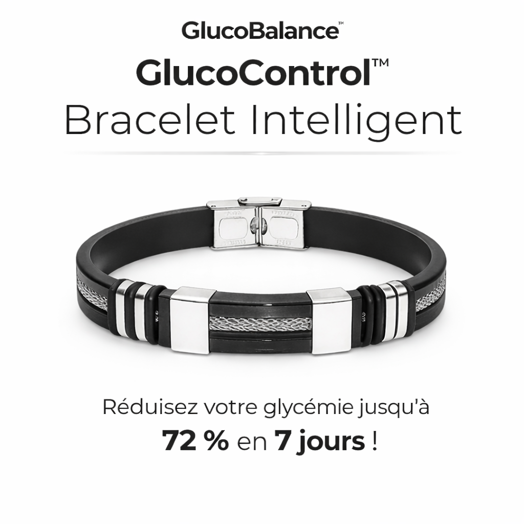 GlucoControl™ Bracelet Intelligent | Réduisez votre glycémie jusqu’à 72 % en 7 jours !