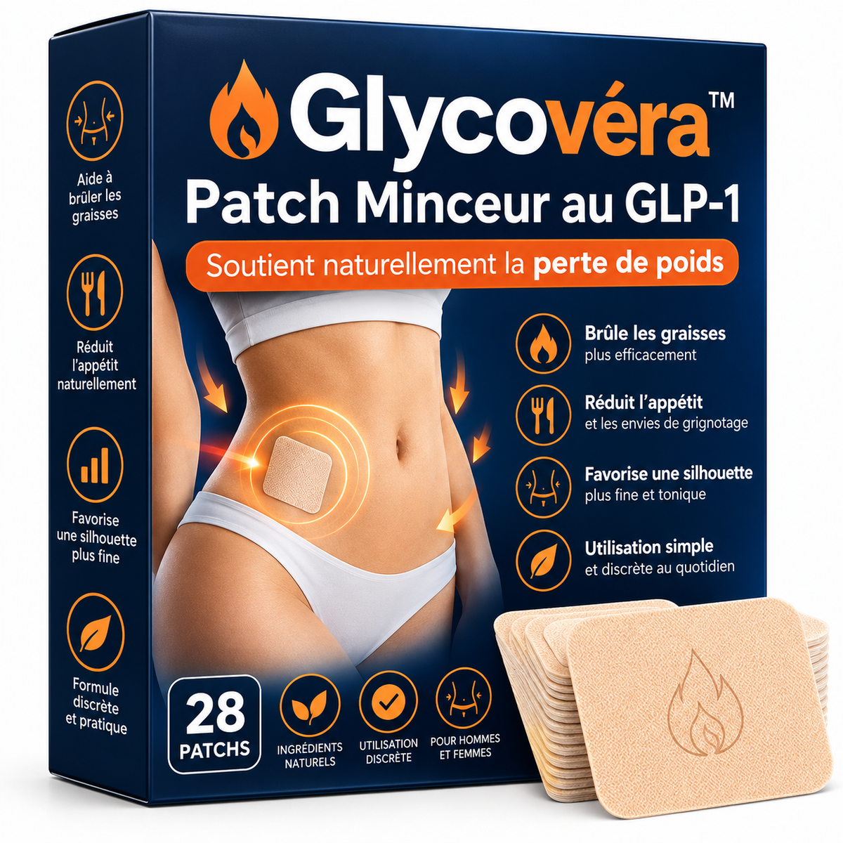 Glycovéra™ Patch Minceur au GLP-1 | Brûlez jusqu’à 4,3 kilos de graisse en 5 jours !