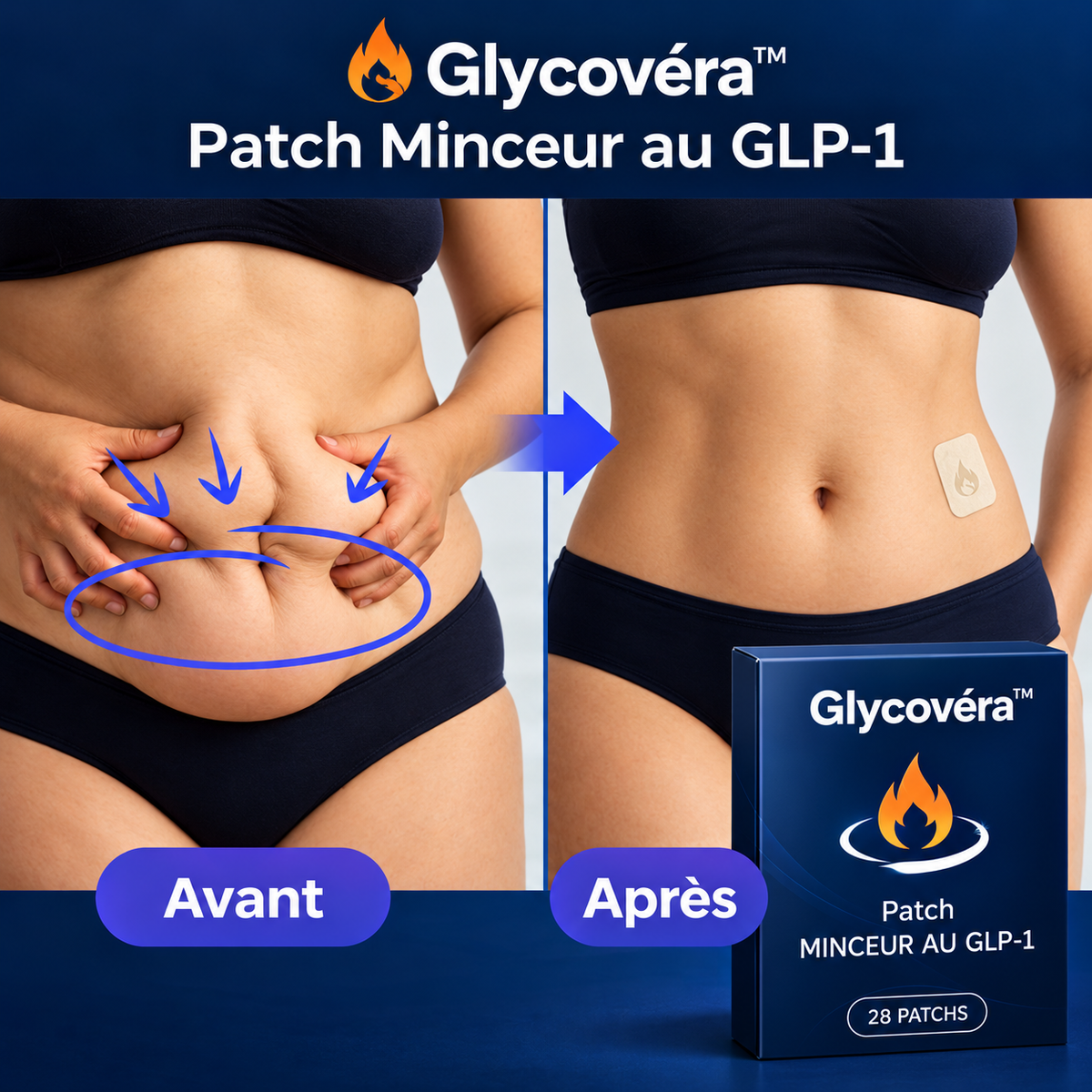 Glycovéra™ Patch Minceur au GLP-1 | Brûlez jusqu’à 4,3 kilos de graisse en 5 jours !