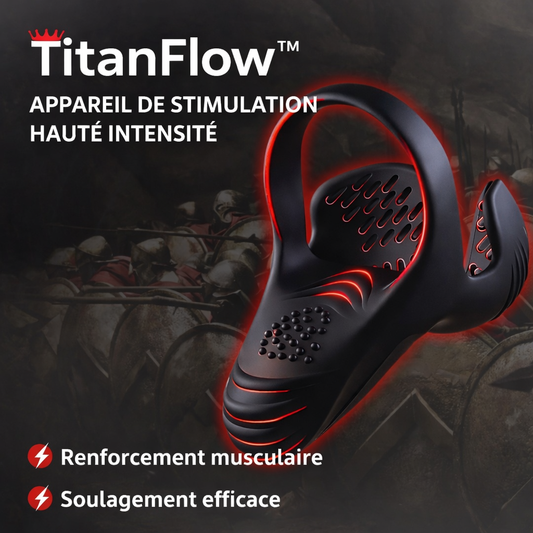 TitanFlow™ Appareil de Stimulation Haute Intensité | Déclenchez une érection plus rapide, plus grosse et tenez deux fois plus longtemps en 10 minutes !
