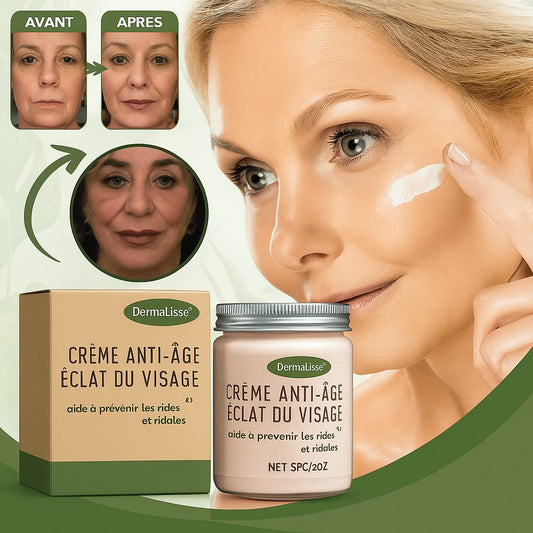 DermaLisse™ Crème Anti-Âge Éclat du Visage | Efface les rides et illumine la peau en 7 jours!
