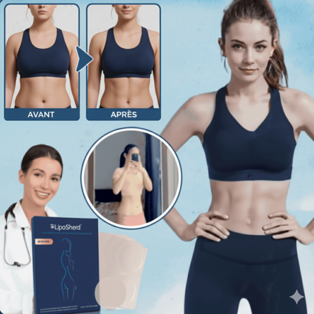 LipoShred™ Patch Brûle-Graisse au Complexe ThermoActif | Fait fondre la graisse du ventre en 14 jours seulement!