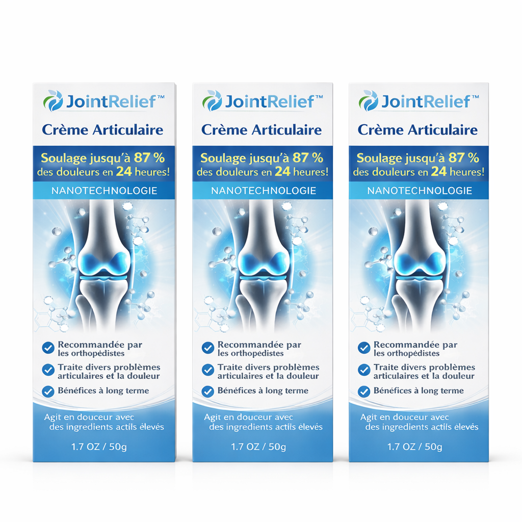 JointRelief™ Crème Articulaire | Soulage jusqu’à 87 % des douleurs en 24 heures !