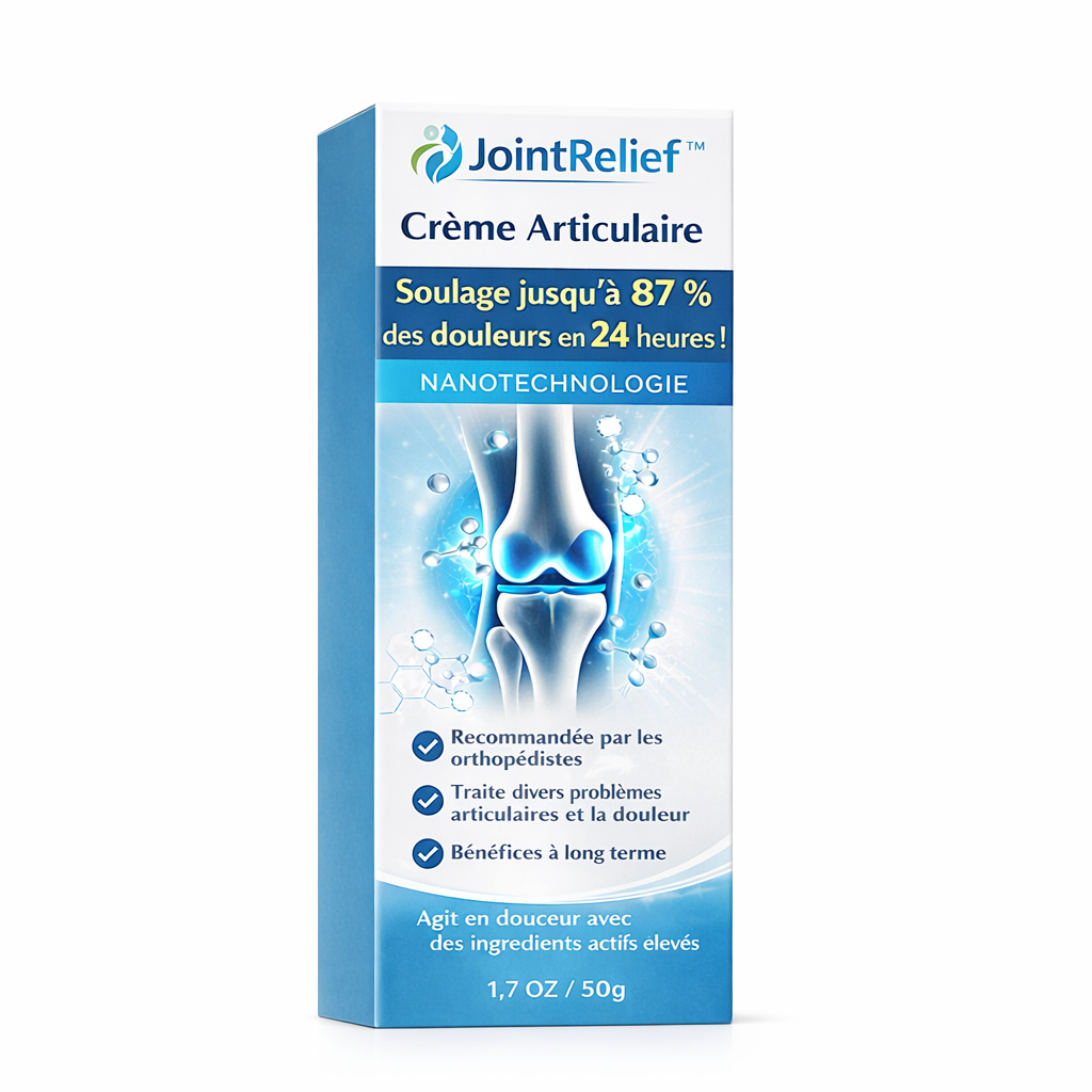 JointRelief™ Crème Articulaire | Soulage jusqu’à 87 % des douleurs en 24 heures !