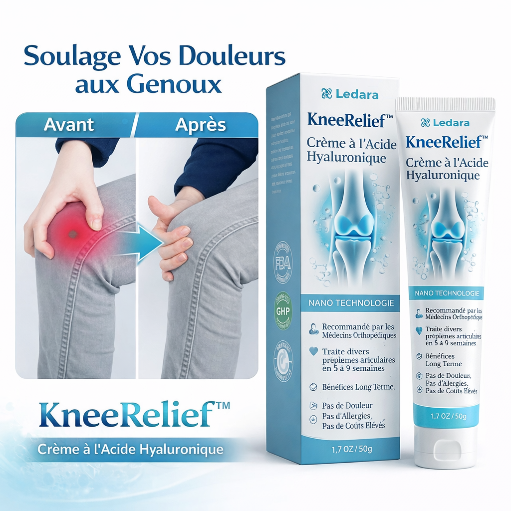 KneeRelief™ Crème Articulaire | Soulage jusqu’à 87 % des douleurs en 48 heures !