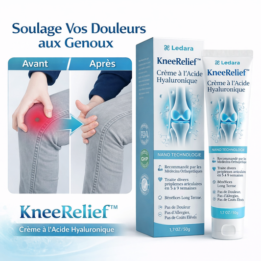 KneeRelief™ Crème Articulaire | Soulage jusqu’à 87 % des douleurs en 48 heures !