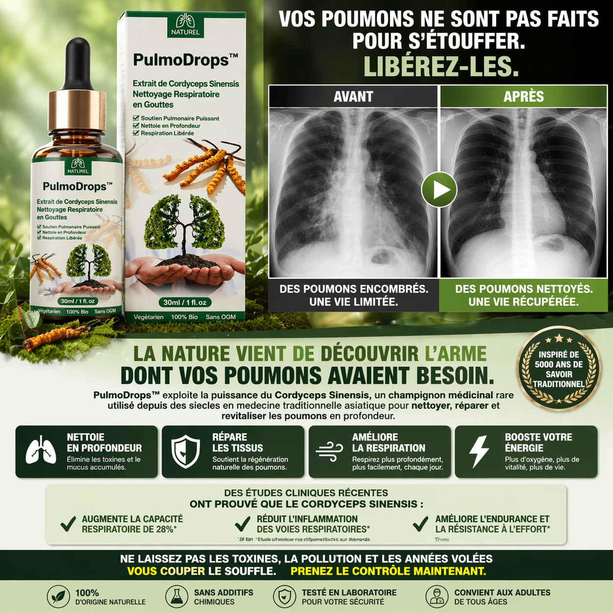 PulmoDrops™ Gouttes Pulmonaires | Libérez vos poumons et respirez librement en 5 minutes !