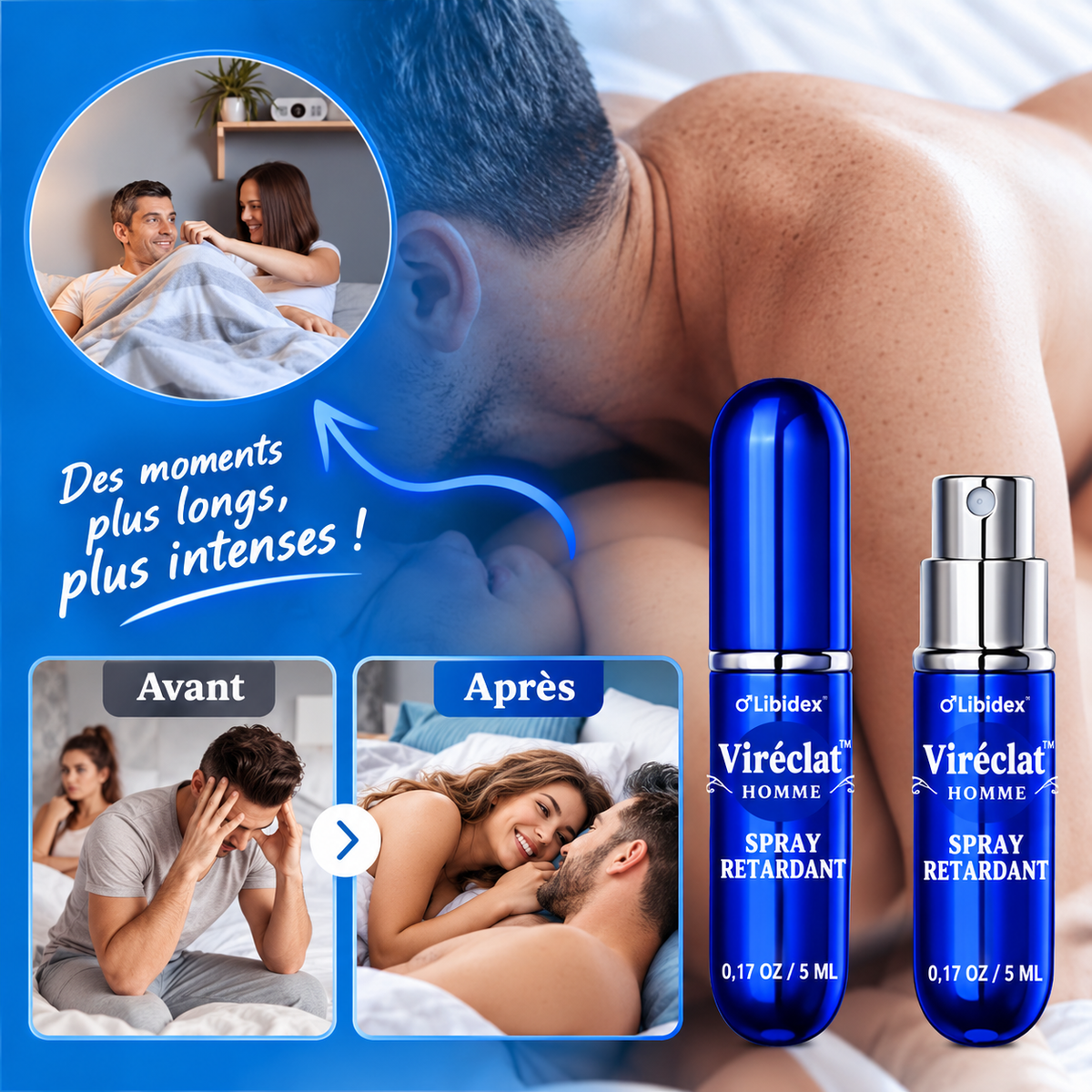 Viréclat™ Spray Érectif à Action Rapide | Retrouvez une érection puissante en 5 minutes !