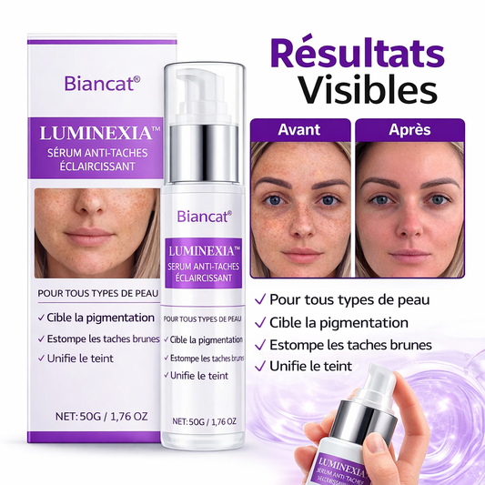 Luminexia™ Sérum Anti-Taches Éclaircissant | Effacez vos taches brunes en 72 heures chrono !