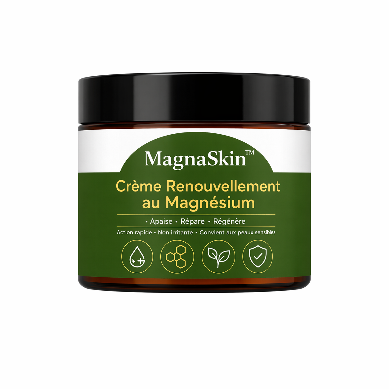 MagnaSkin™ Crème Renouvellement au Magnésium | Répare la peau, efface imperfections et apaise les plaques en 7 minutes !