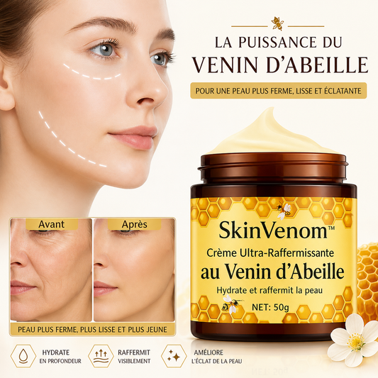 SkinVenom™ Crème Ultra-Raffermissante au Venin d'Abeille | Efface les rides en 5 minutes!
