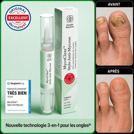 MycoClear™ Stylo Anti-Mycose | Détruisez les champignons à la racine et voyez la différence dès 48 heures !