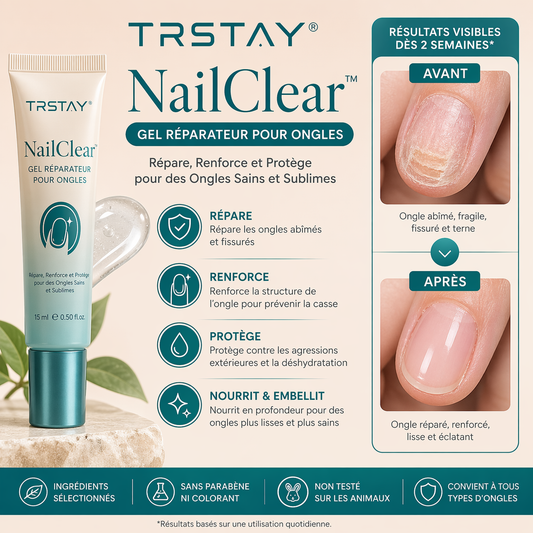 NailClear™ Gel Réparateur pour Ongles | Élimine 98 % des champignons en seulement 7 jours !