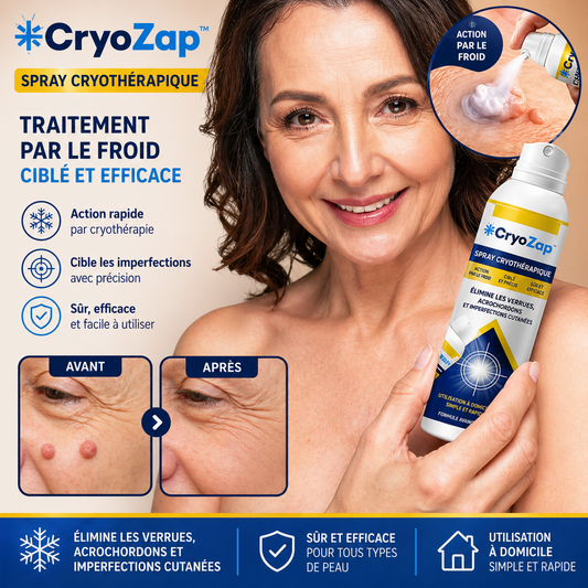 CryoZap™ Spray Cryothérapique | Éradiquez 98% de vos verrues et acrochordons en seulement 7 jours !
