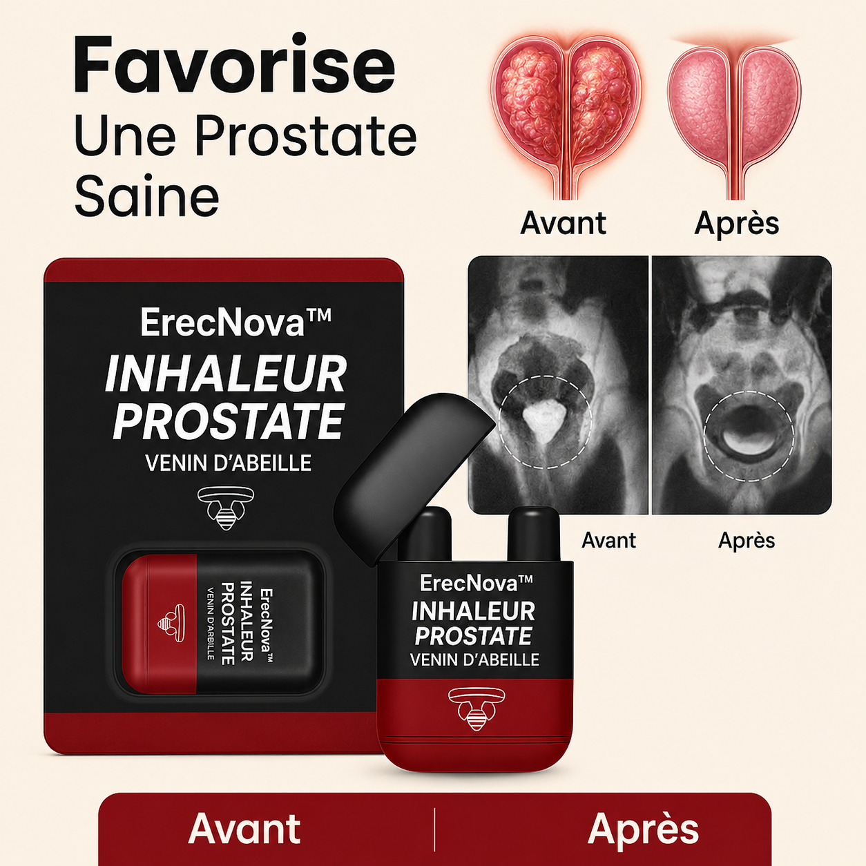 ErecNova™ Inhaleur Prostate au Venin d’Abeille | Retrouvez une érection dure comme du béton en 3 minutes!