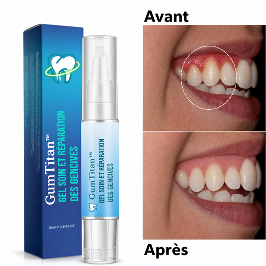 GumTitan™ Gel Soin et Réparation des Gencives | Faites repousser vos gencives en 3 minutes!
