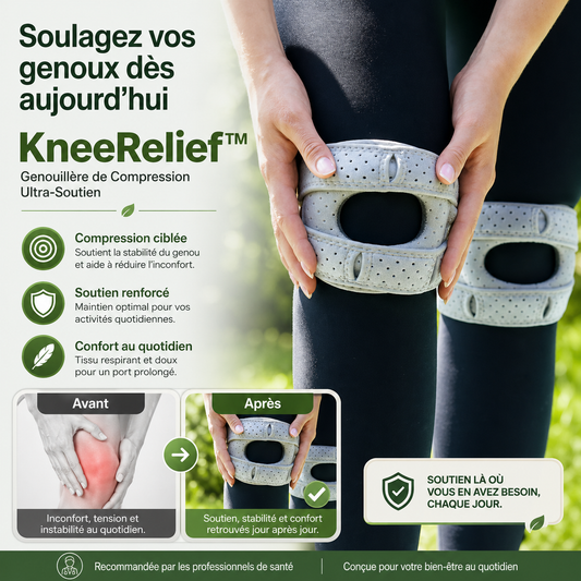 KneeRelief™ Genouillère de Compression Ultra-Soutien | Supprimez vos douleurs de genoux en 3 minutes – sans médicaments!