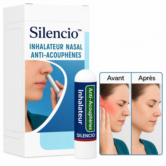 Silencio™ Inhalateur Nasal Anti-Acouphènes | Apaise et élimine les acouphènes en 5 minutes!