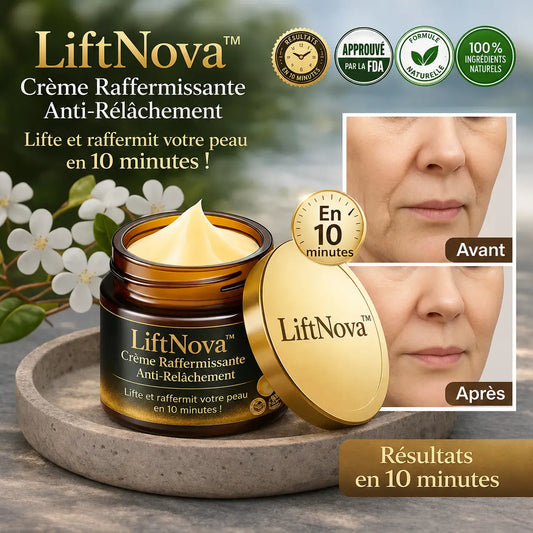 LiftNova™ Crème Raffermissante Anti-Relâchement | Lifte et raffermit votre peau en 10 minutes !
