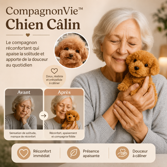 CompagnonVie™ Chien Câlin | Dites adieu à la solitude en seulement 3 jours !