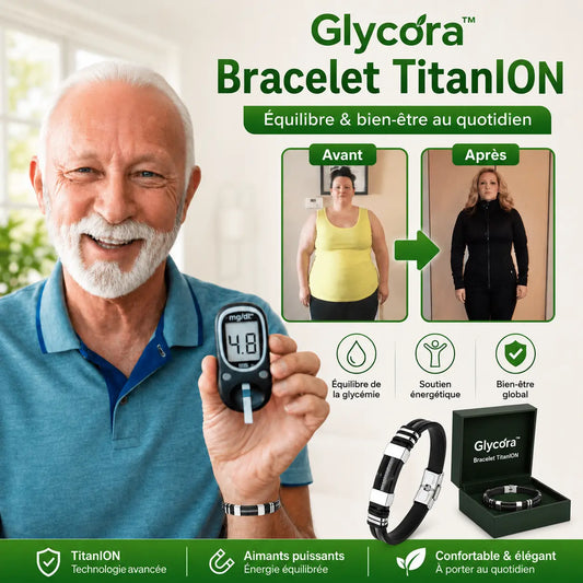 Glycora™ Bracelet TitanION | Votre glycémie est hors de contrôle ? Ce bracelet la fait chuter de 72 % en seulement 7 jours !