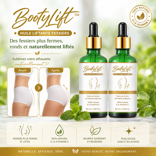 BootyLift™ Huile Liftante Fessiers | Raffermissez et remontez vos fesses rapidement !