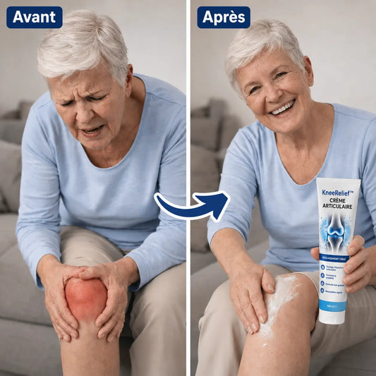 KneeRelief™ Crème Articulaire | Soulage vos douleurs articulaires en 3 minutes chrono !