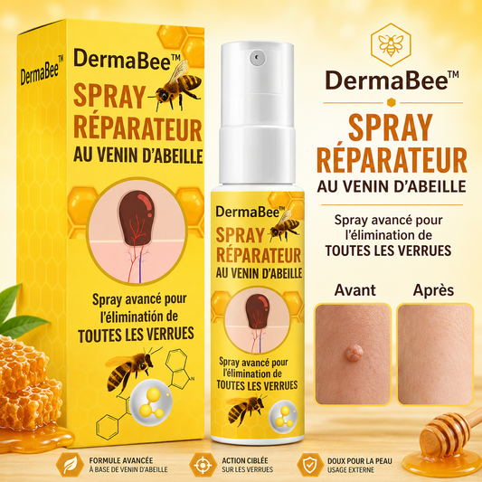DermaBee™ Spray Réparateur au Venin d'Abeille | Élimine les problèmes de peau en 5 minutes!