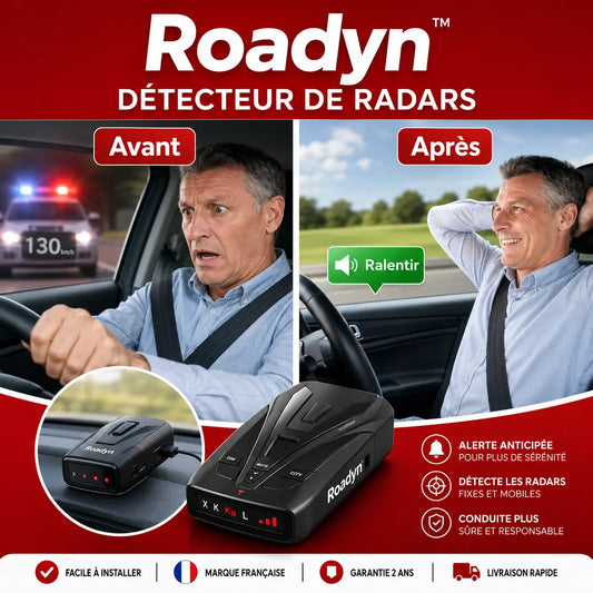 Roadyn™ Détecteur de Radars | Le détecteur de radars qui vous évite les amendes et vous redonne la liberté au volant.