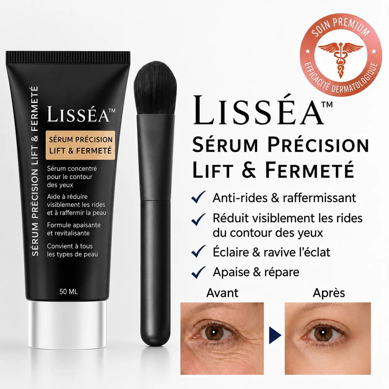 Lisséa™ Sérum Précision Lift & Fermeté | Efface vos rides et retend la peau en 7 minutes !