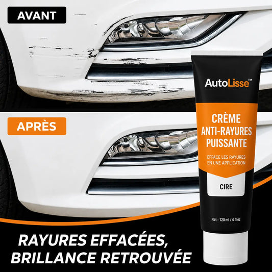 AutoLisse™ Crème Anti-Rayures | Effacez rayures et éraflures en quelques secondes, sans carrossier !