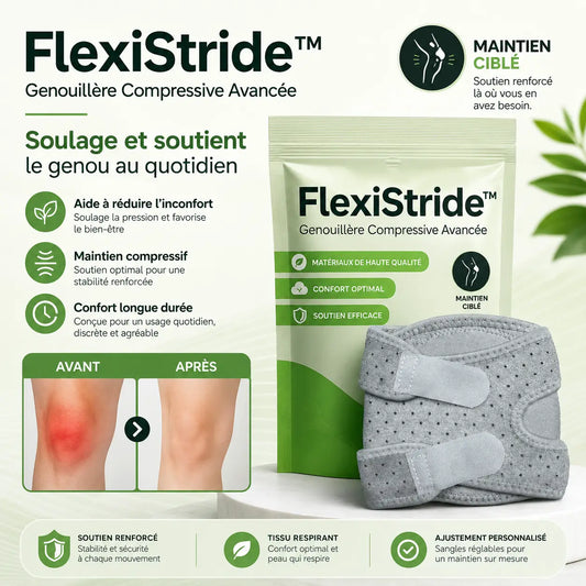 FlexiStride™ Genouillère Compressive Avancée | Retrouve une marche sans douleur en 24 h!