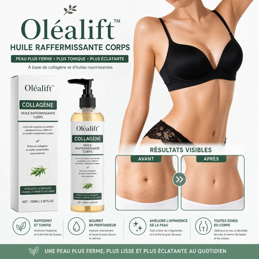 Oléalift™ Huile Raffermissante Corps | Raffermit et affine la peau relâchée de 98 % en 24 heures !