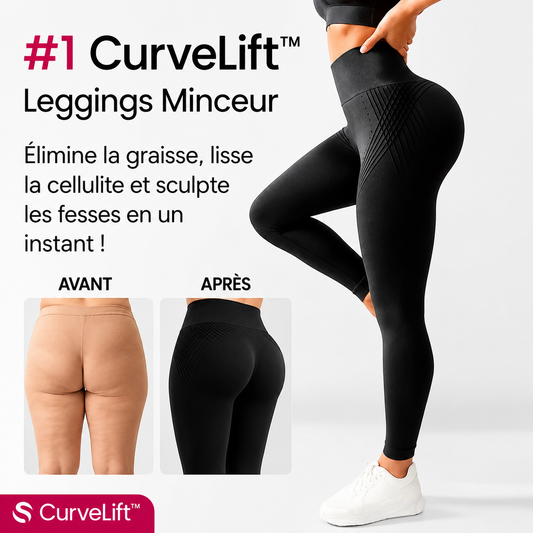 CurveLift™ Leggings Minceur | Élimine la graisse, lisse la cellulite et sculpte les fesses en un instant!