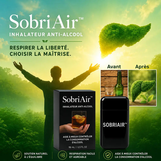 SobriAir™ Inhalateur Anti-Alcool | Stoppe les envies en 7 jours – sans médicaments, sans effort!