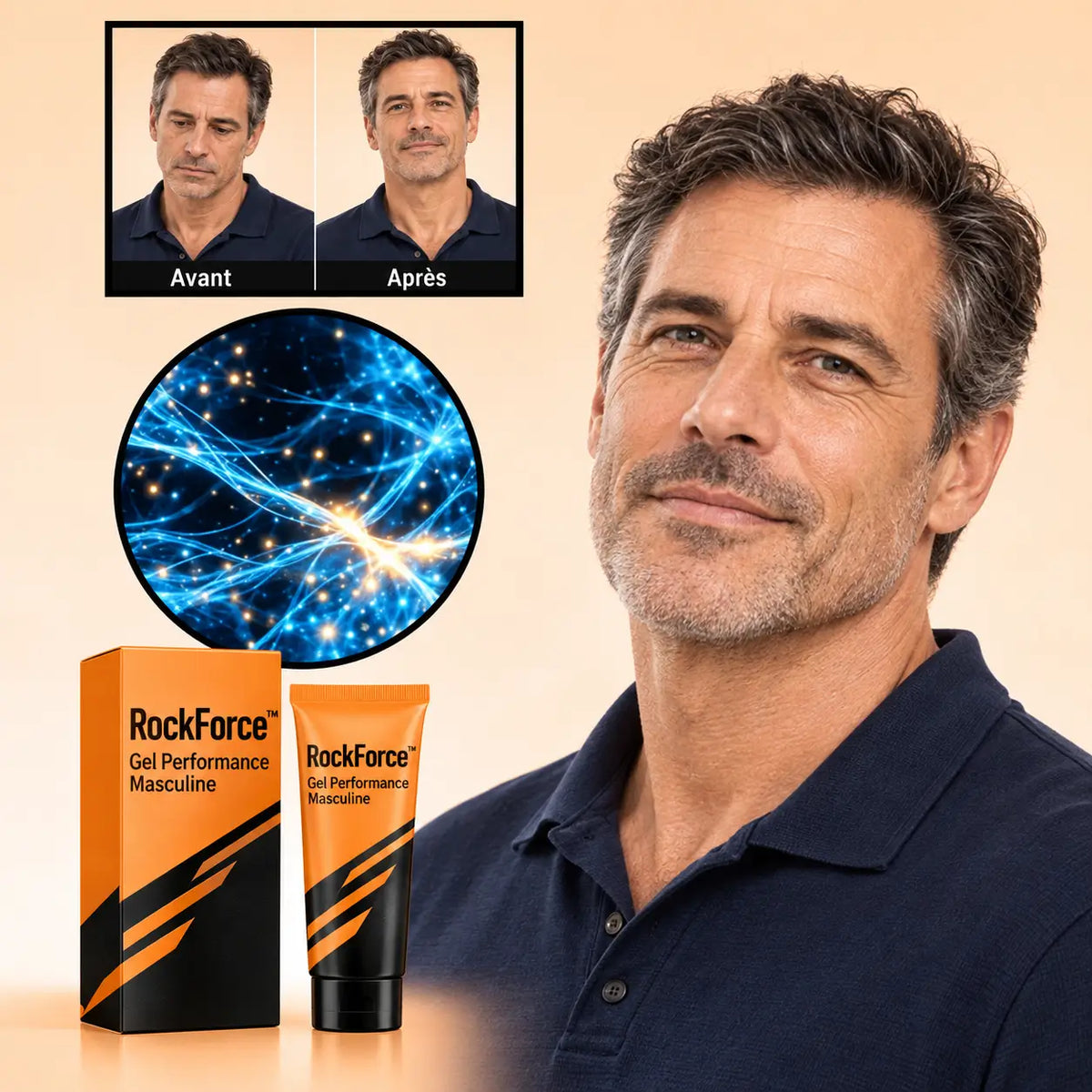 RockForce™ Gel Performance Érection | Obtenez des érections plus fortes dès la première application !