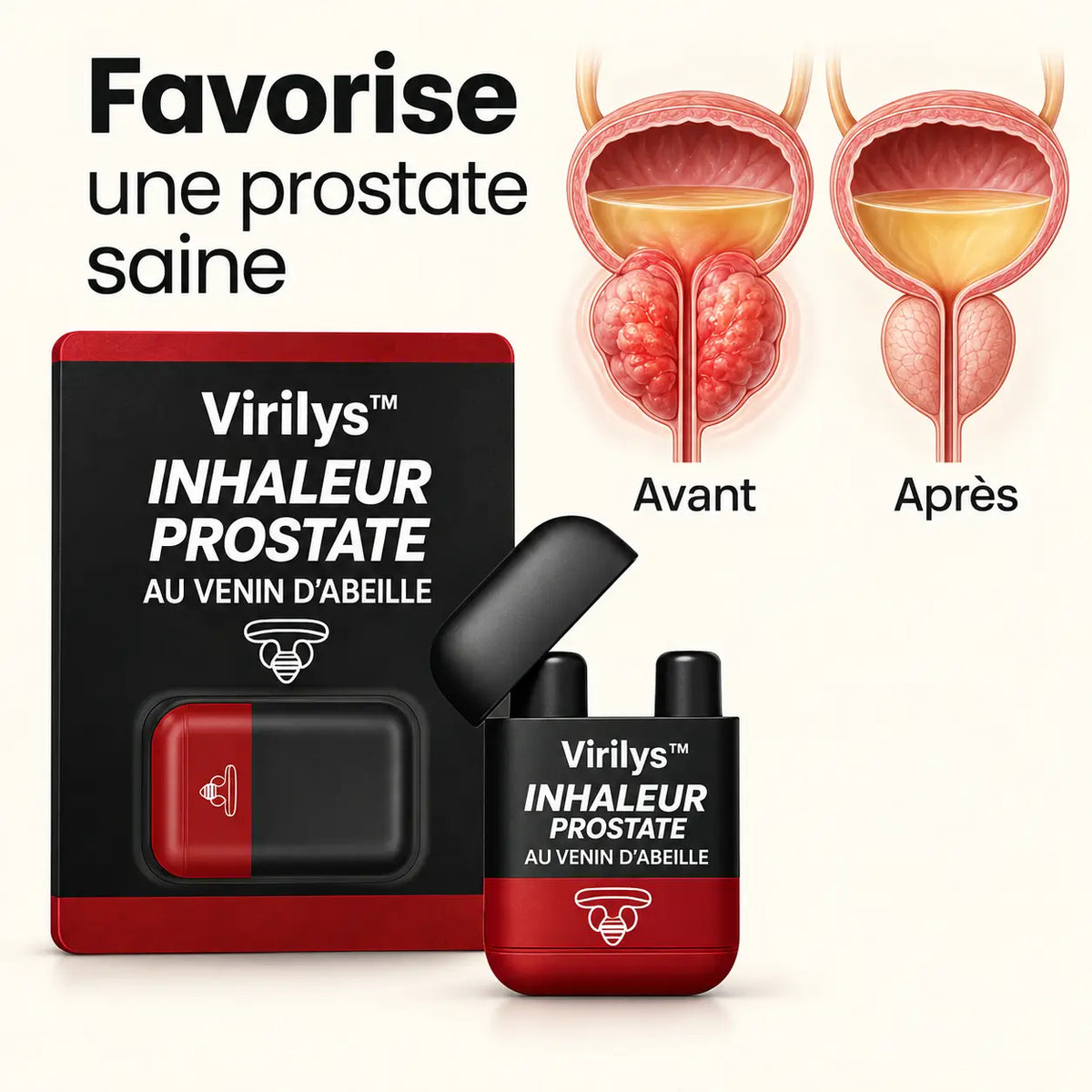 Virilys™ Inhaleur Prostate au Venin d’Abeille | Retrouvez une érection ferme et immédiate en 3 minutes !