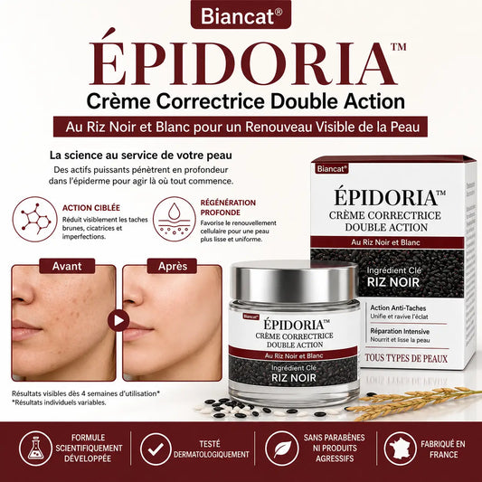 Épidoria™ Crème Correctrice Double Action | Faites disparaître vos imperfections cutanées en seulement 7 jours !