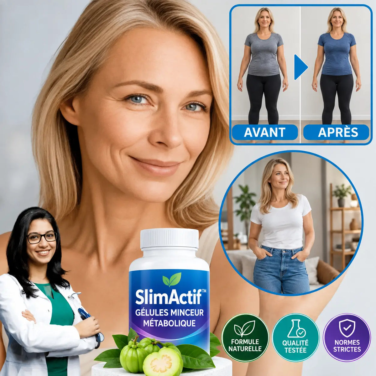 SlimActif™ Gélules Minceur Métabolique | La méthode prouvée pour maigrir vite, sans sport ni ordonnance !
