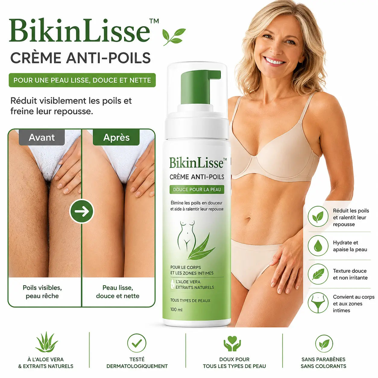 BikinLisse™ Crème Anti-Poils