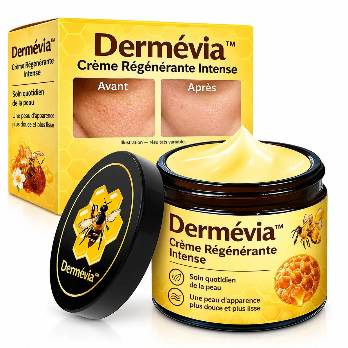 Dermévia™ Crème Régénérante Intense | Répare et raffermit votre peau en 10 minutes !