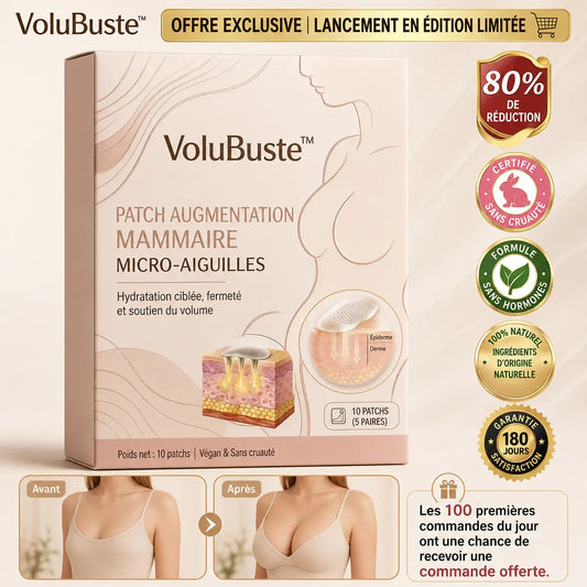 VoluBuste™ Patch Augmentation Mammaire | Repulpez votre poitrine et retrouvez des courbes plus généreuses sans chirurgie !