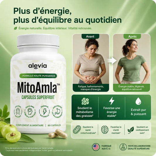 MitoAmla™ Capsules Superfruit | Activez votre métabolisme naturel et retrouvez une énergie stable sans café ni stimulants !
