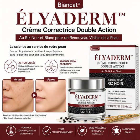 Élyaderm™ Crème Correctrice Double Action | Faites disparaître vos imperfections cutanées en seulement 7 jours !