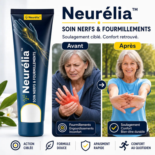 Neurélia™ Soin Nerfs & Fourmillements | Soulagement immédiat des engourdissements, des fourmillements et des douleurs !
